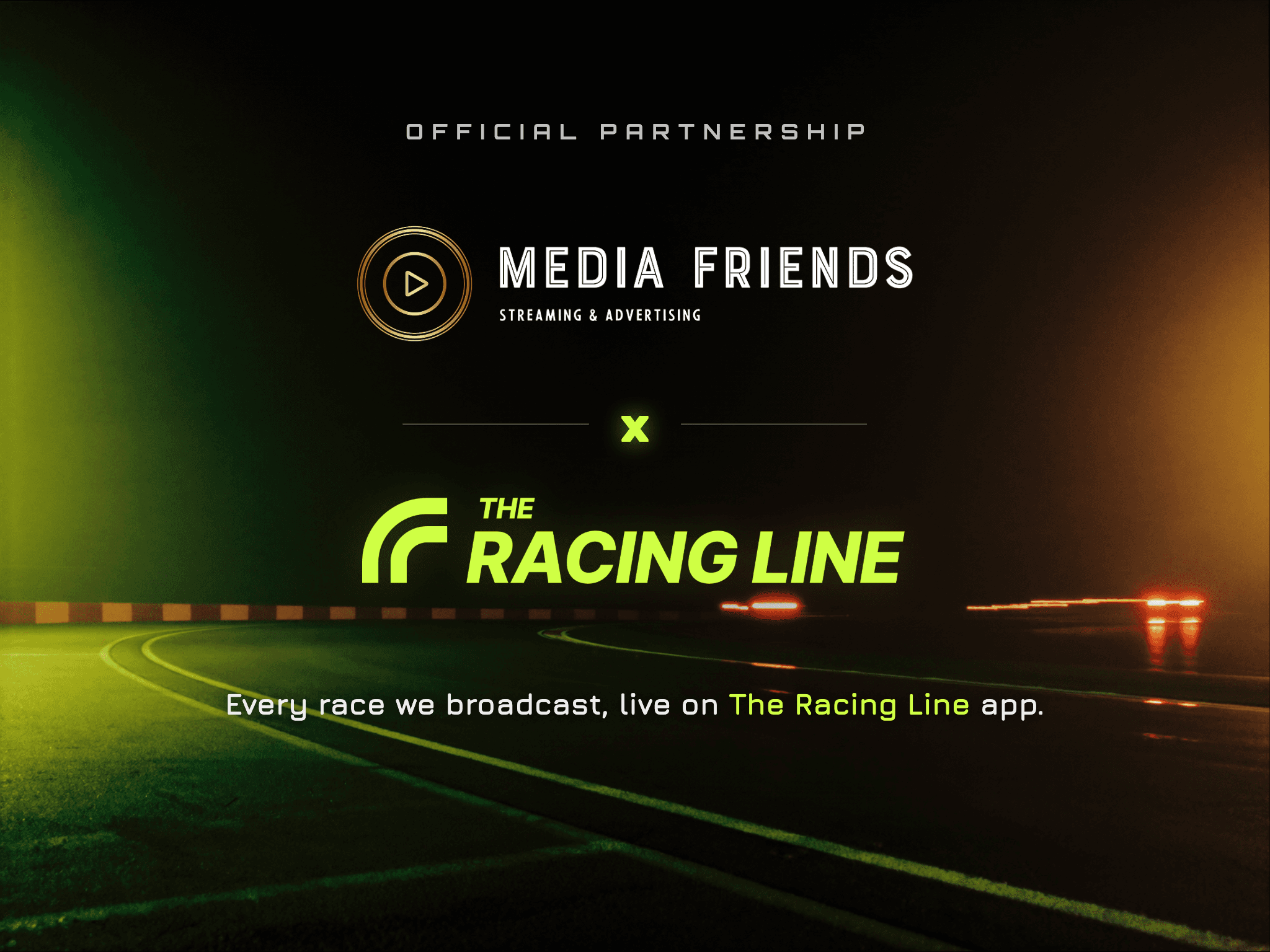 Media Friends Partners with The Racing Line