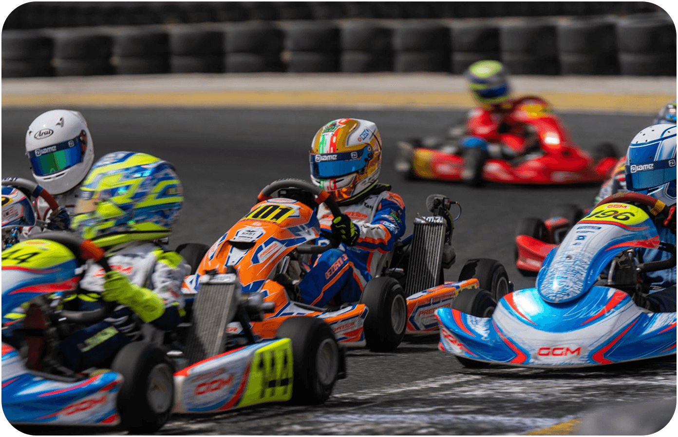 Media production for karting championship - race day filming in UAE
