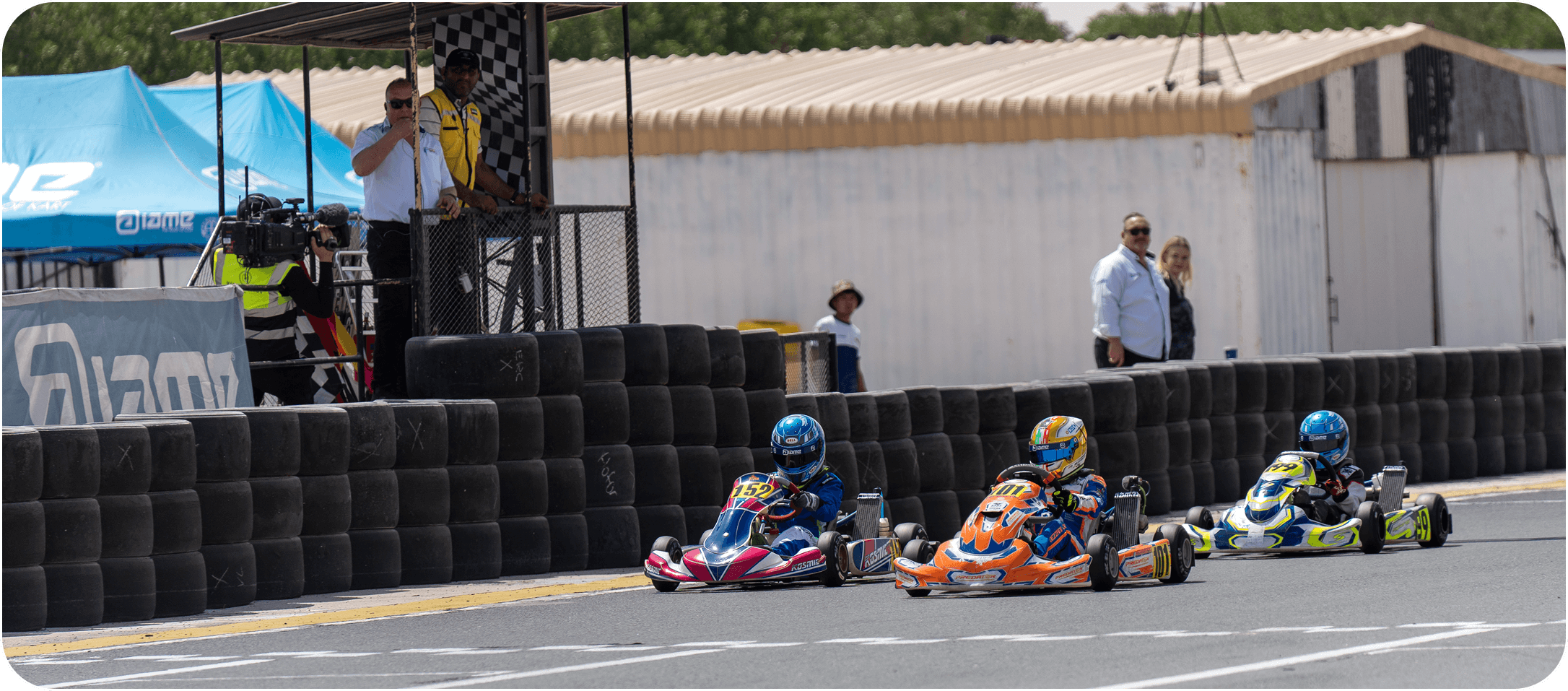Live streaming of motorsport event with multiple camera angles and production